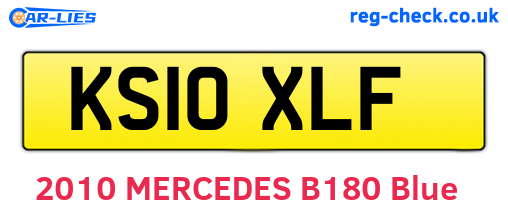 KS10XLF are the vehicle registration plates.
