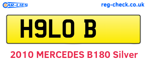 H9LOB are the vehicle registration plates.