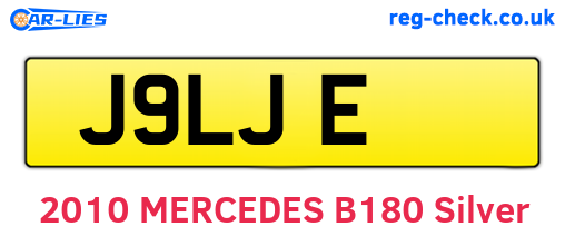J9LJE are the vehicle registration plates.