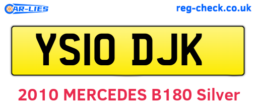 YS10DJK are the vehicle registration plates.