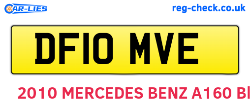 DF10MVE are the vehicle registration plates.