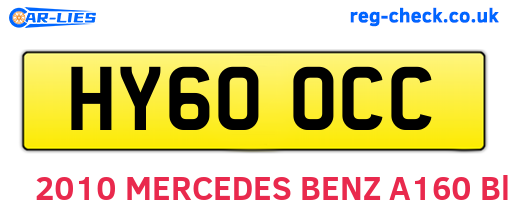 HY60OCC are the vehicle registration plates.