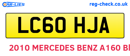 LC60HJA are the vehicle registration plates.