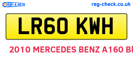 LR60KWH are the vehicle registration plates.
