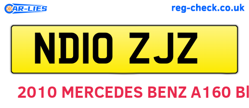 ND10ZJZ are the vehicle registration plates.