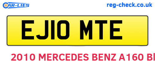 EJ10MTE are the vehicle registration plates.