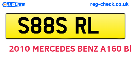 S88SRL are the vehicle registration plates.