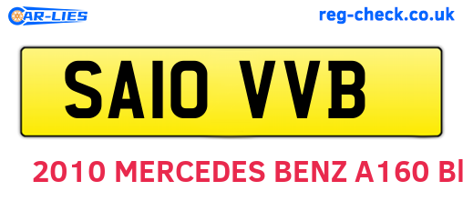 SA10VVB are the vehicle registration plates.