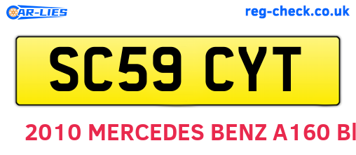 SC59CYT are the vehicle registration plates.