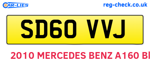 SD60VVJ are the vehicle registration plates.