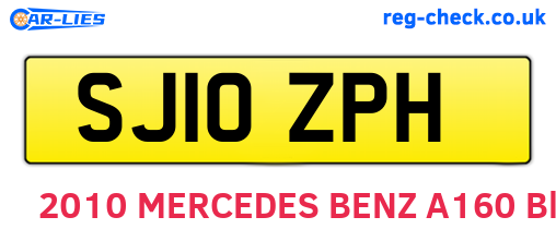 SJ10ZPH are the vehicle registration plates.