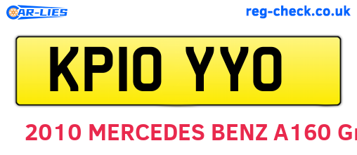 KP10YYO are the vehicle registration plates.