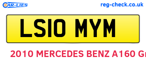 LS10MYM are the vehicle registration plates.