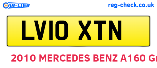 LV10XTN are the vehicle registration plates.