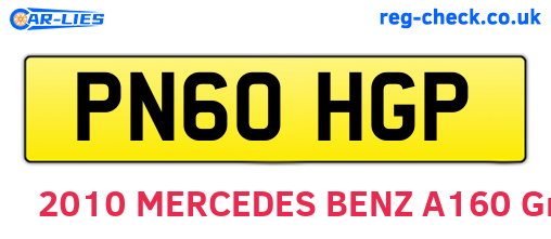 PN60HGP are the vehicle registration plates.