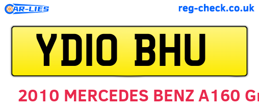 YD10BHU are the vehicle registration plates.