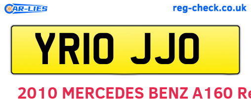 YR10JJO are the vehicle registration plates.