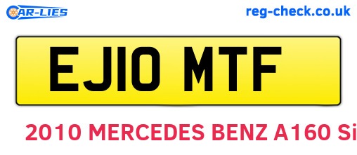 EJ10MTF are the vehicle registration plates.