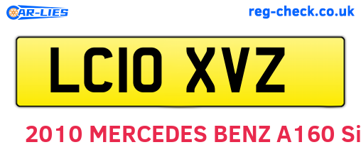 LC10XVZ are the vehicle registration plates.