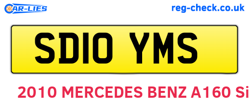 SD10YMS are the vehicle registration plates.