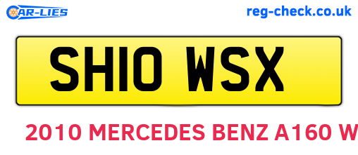 SH10WSX are the vehicle registration plates.