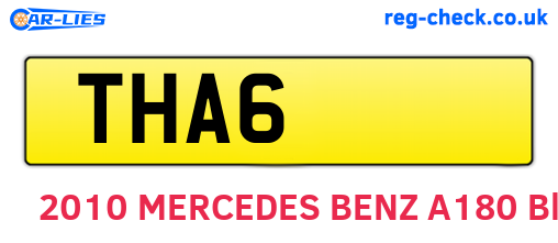 THA6 are the vehicle registration plates.