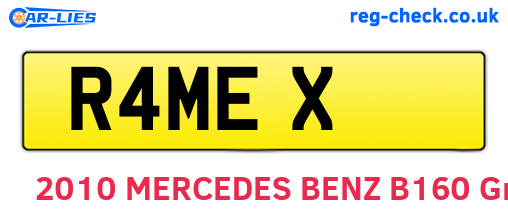R4MEX are the vehicle registration plates.