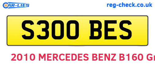 S300BES are the vehicle registration plates.