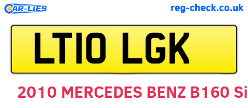 LT10LGK are the vehicle registration plates.