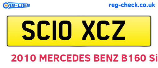 SC10XCZ are the vehicle registration plates.