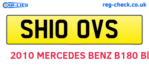 SH10OVS are the vehicle registration plates.