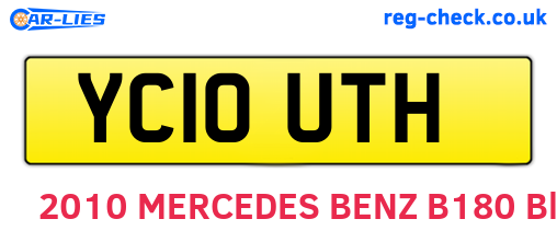 YC10UTH are the vehicle registration plates.