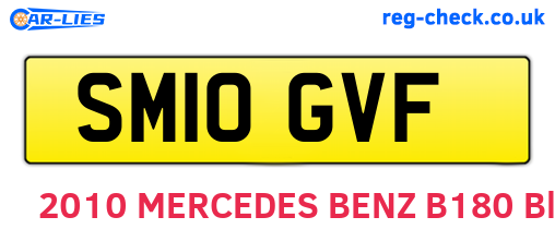 SM10GVF are the vehicle registration plates.