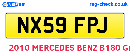NX59FPJ are the vehicle registration plates.