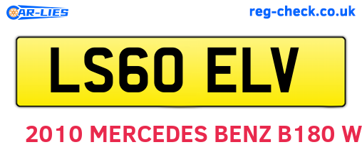 LS60ELV are the vehicle registration plates.