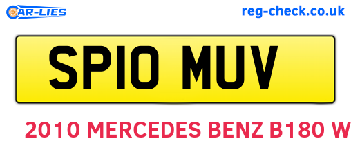 SP10MUV are the vehicle registration plates.