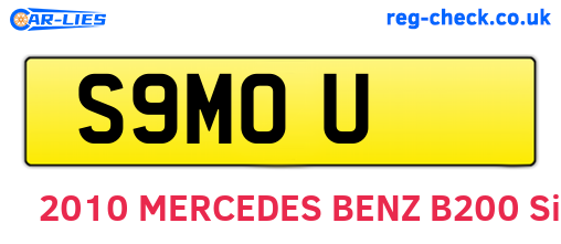 S9MOU are the vehicle registration plates.