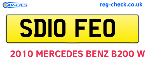 SD10FEO are the vehicle registration plates.