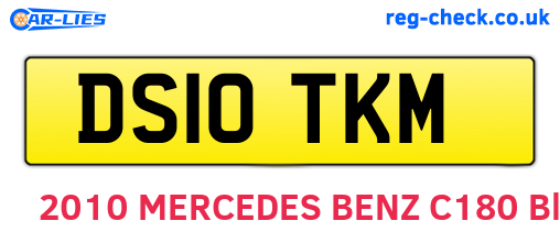 DS10TKM are the vehicle registration plates.