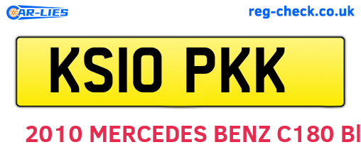 KS10PKK are the vehicle registration plates.