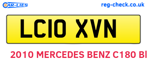 LC10XVN are the vehicle registration plates.