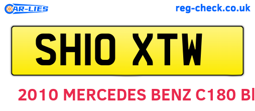 SH10XTW are the vehicle registration plates.