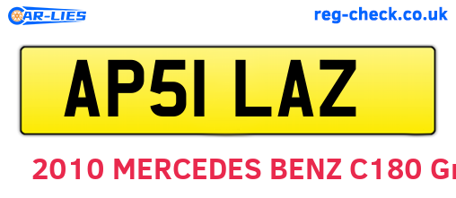 AP51LAZ are the vehicle registration plates.