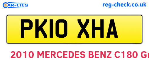 PK10XHA are the vehicle registration plates.