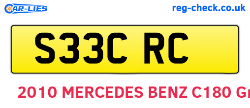 S33CRC are the vehicle registration plates.