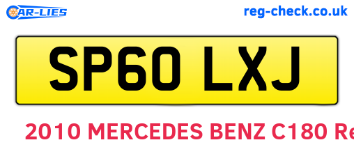 SP60LXJ are the vehicle registration plates.