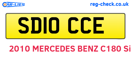 SD10CCE are the vehicle registration plates.
