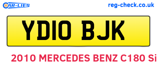 YD10BJK are the vehicle registration plates.