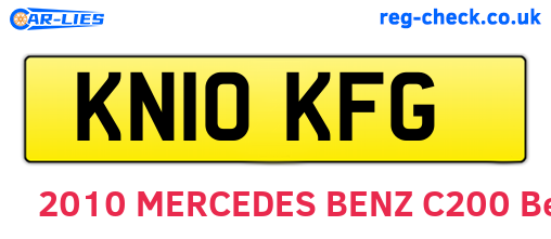 KN10KFG are the vehicle registration plates.