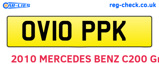OV10PPK are the vehicle registration plates.